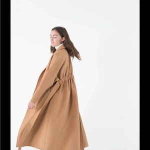 Mute by JL Cashmere Wool Coat timeless camel color